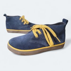 HANNAH ANDERSSON Nils Suede Chukka Boots Hybrid Boot/Sneaker Blue & Gold Size 13